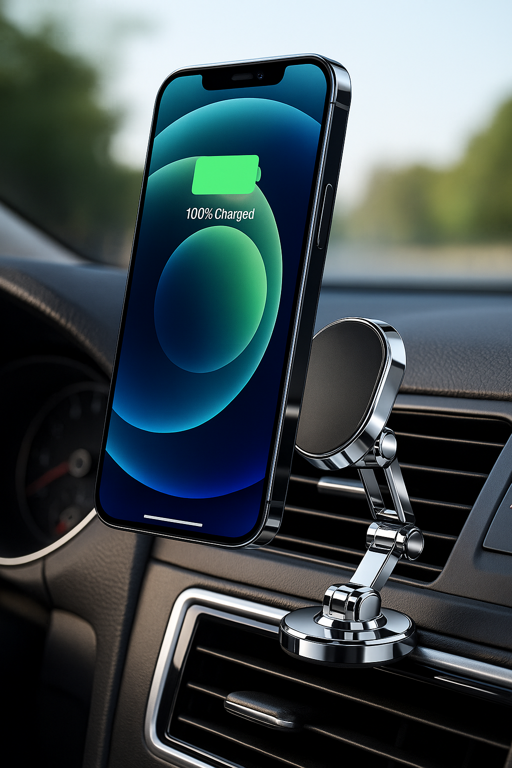 Folding Magnetic Car Phone Holder