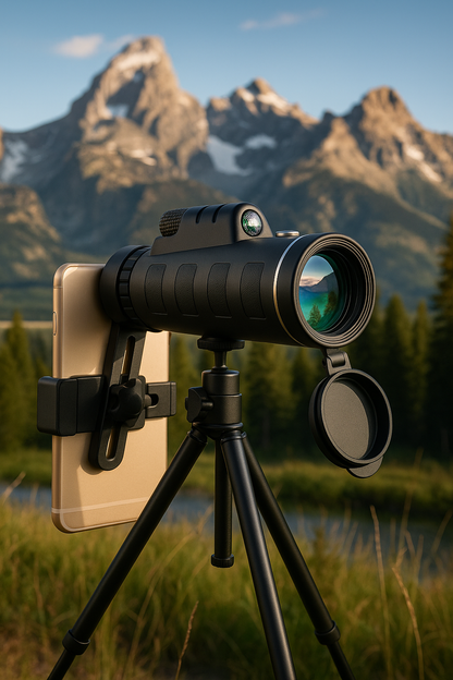 Starscope HD Monocular - High Power Monocular With Smartphone Holder & Tripod – Waterproof Monocular Telescope